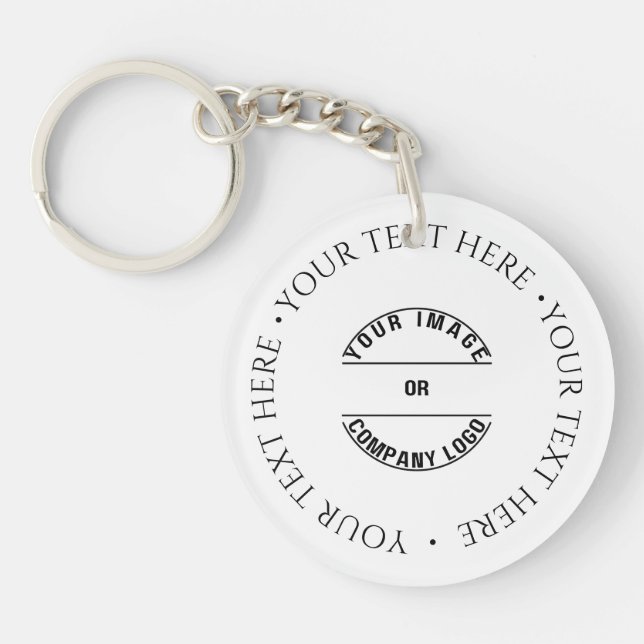 Create Your Own Custom Personalized Blank Template Keychain (Front)