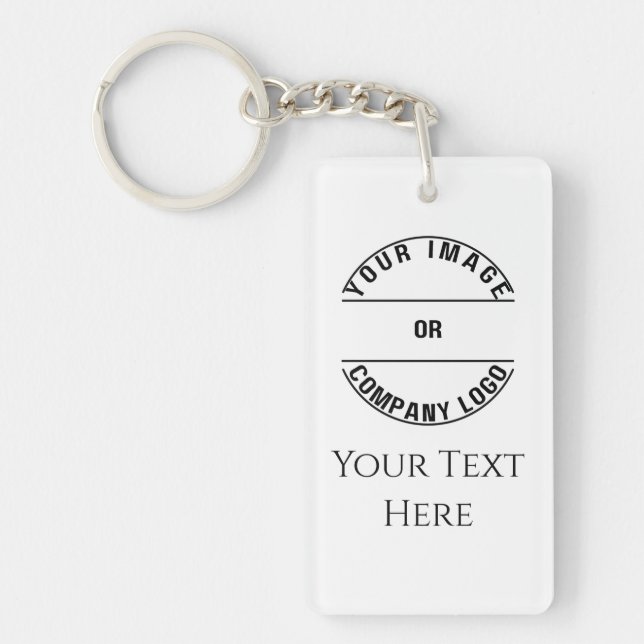 Create Your Own Custom Personalized Blank Template Keychain (Front)
