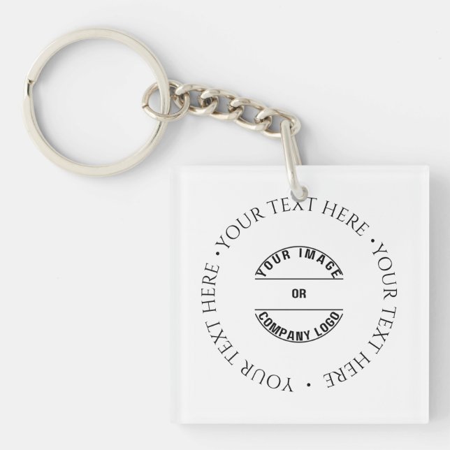 Create Your Own Custom Personalized Blank Template Keychain (Front)