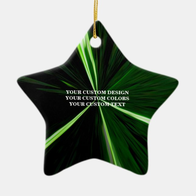 Create Your Own Custom Personalized Ceramic Ornament (Front)