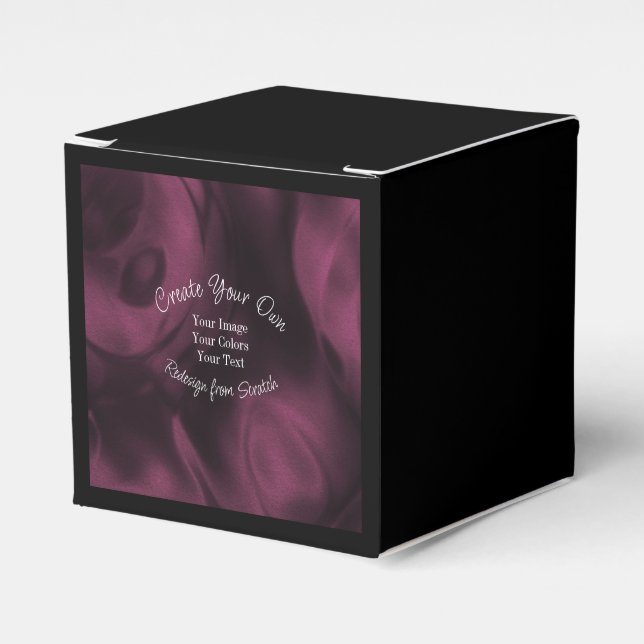 Create Your Own Custom Personalized Favor Box (Front Side)