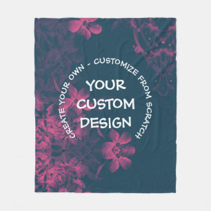 Create Your Own Custom Personalized Fleece Blanket