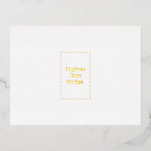 Create Your Own custom personalized﻿  Foil Invitation Postcard