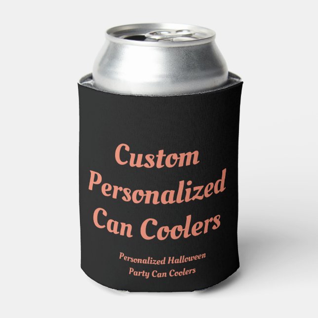 Create Your Own Custom Personalized Halloween Beer Can Cooler (Can Front)