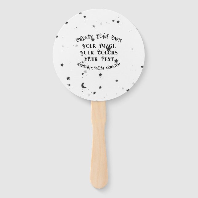 Create Your Own Custom Personalized Hand Fan (Front)