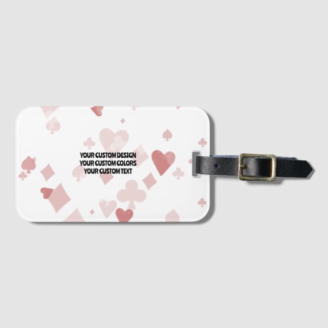 Create Your Own Custom Personalized Luggage Tag (Front Horizontal)