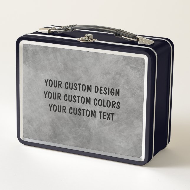 Create Your Own Custom Personalized Metal Lunch Box (Front)