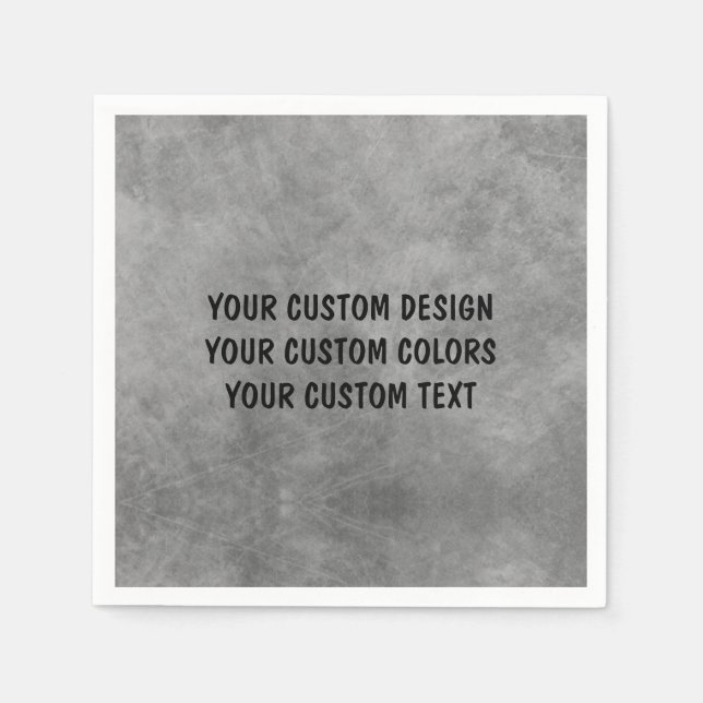 Create Your Own Custom Personalized Napkin (Front)