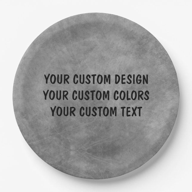 Create Your Own Custom Personalized Paper Plate (Front)