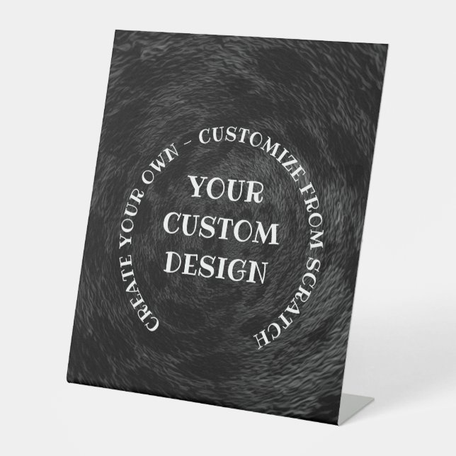 Create Your Own Custom Personalized Pedestal Sign (Front)