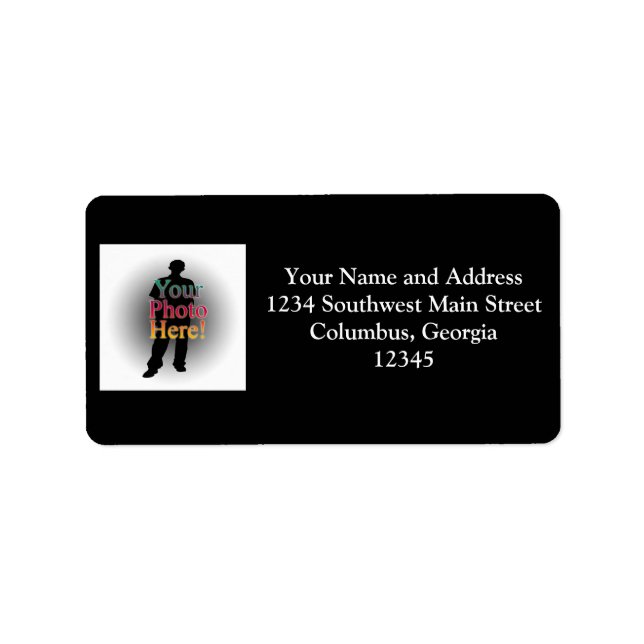 Create Your Own Custom Personalized Photo Label (Front)