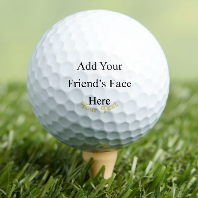 Create Your Own Custom Personalized Photo Text Fun Golf Balls (Create Your Own Custom Personalized Photo Text Fun Golf Balls)