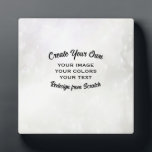Create Your Own Custom Personalized Plaque<br><div class="desc">Background shown: White Wedding
Create your own custom high quality stuff!
Customize this item with your own personalized text or redesign entirely from scratch by replacing our image with your own.</div>