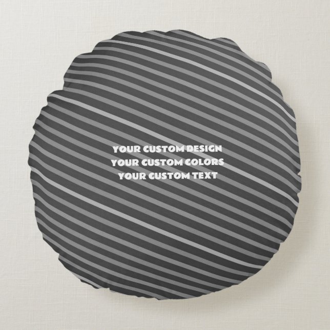 Create Your Own Custom Personalized Round Pillow (Front)