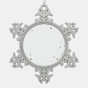 Create Your Own Custom Personalized Snowflake Pewter Christmas Ornament