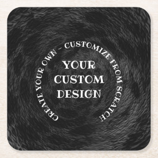 Create Your Own Custom Personalized Square Paper Coaster