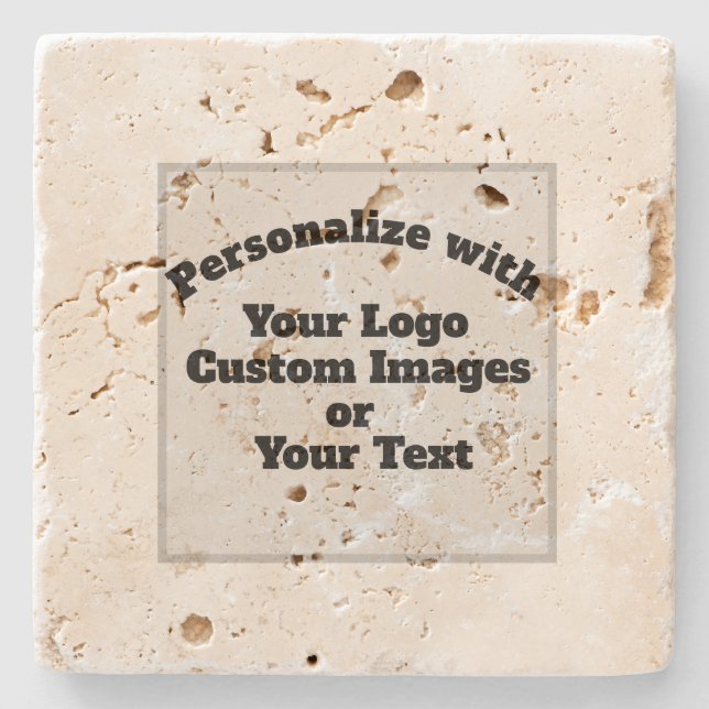 Create Your Own Custom Personalized Stone Coaster (Front)