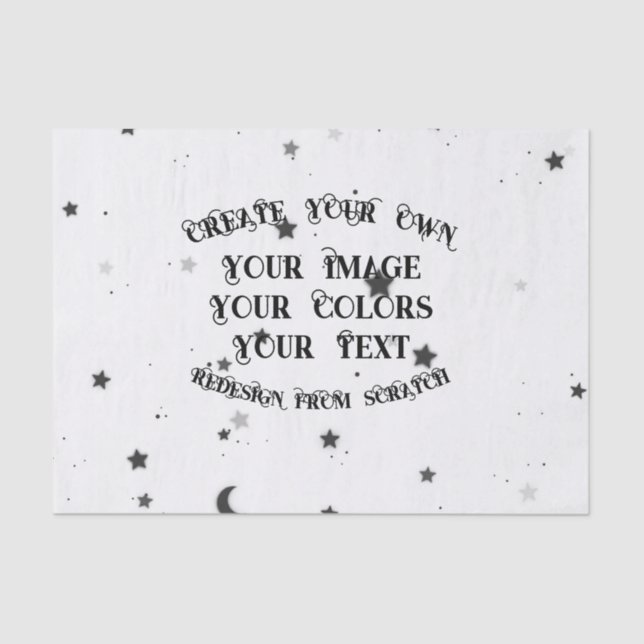 Create Your Own Custom Personalized Tissue Paper (Front)