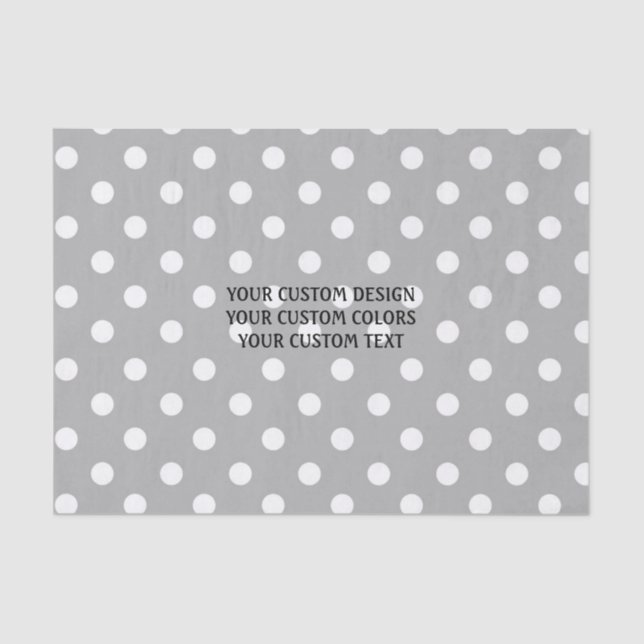 Create Your Own Custom Personalized Tissue Paper (Front)