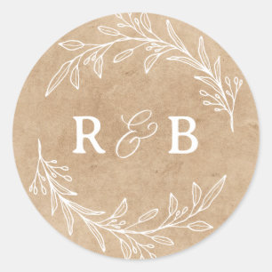 Create your own Custom Personalized Wedding Favour Classic Round Sticker
