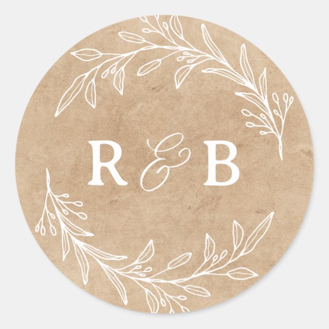 Create your own Custom Personalized Wedding Favour Classic Round Sticker (Front)