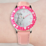 Create Your Own Custom Pet Photo Watch<br><div class="desc">Decorative elegant personalizable modern minimalist clock design with your custom photo, image or logo. Add your favourite photos, design or artwork to create something really unique. To edit this design template, click 'Change' button and upload your own images as shown above. Treat yourself or make the perfect gift for family,...</div>