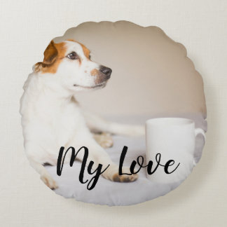 Create your own custom pet round pillow