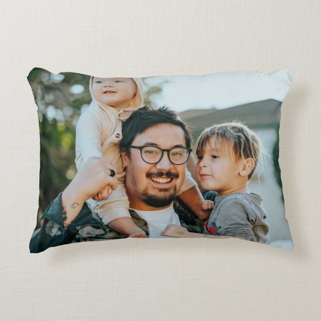 Create Your Own Custom Photo  Accent Pillow (Front)
