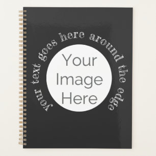 create your own custom photo and text  planner