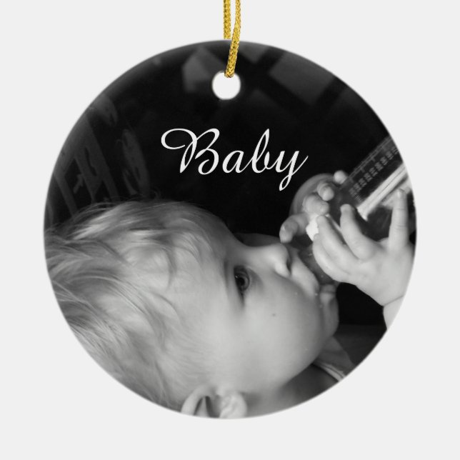 Create-Your-Own- Custom Photo | Ceramic Ornament (Front)