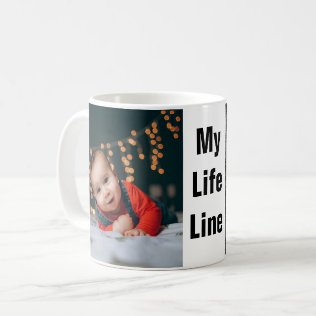 Create Your Own Custom Photo Collage Mug (Front Left)