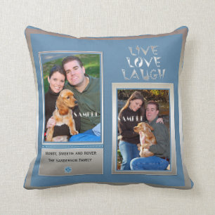 Create Your Own Custom Photo Collage Throw Pillow