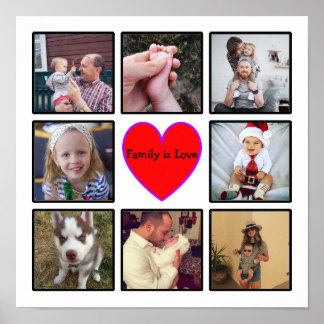 Create Your Own Custom Photo Collage With Text Key Poster