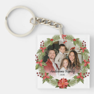 Create Your Own Custom Photo Family Name Year Keychain