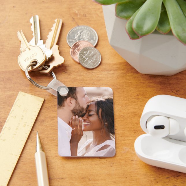 Create Your Own Custom Photo Modern Picture Keychain (Desk)