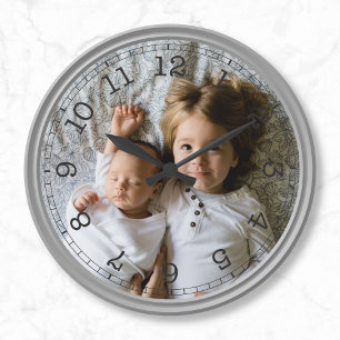 Create Your Own Custom Photo Modern Round Clock