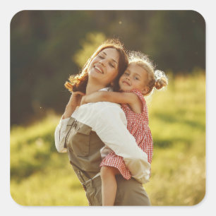 Create Your Own Custom Photo Mommy and Me Square Sticker