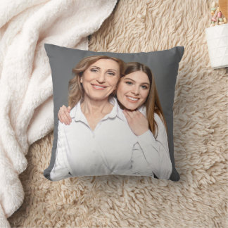 Create Your Own Custom Photo Mommy and Me Throw Pillow