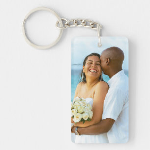 Create Your Own Custom Photo Newlywed Wedding Keychain
