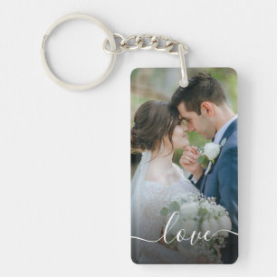 Create Your Own Custom Photo Newlywed Wedding Keychain