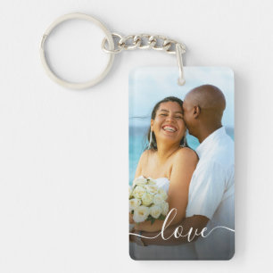 Create Your Own Custom Photo Newlywed Wedding Keychain