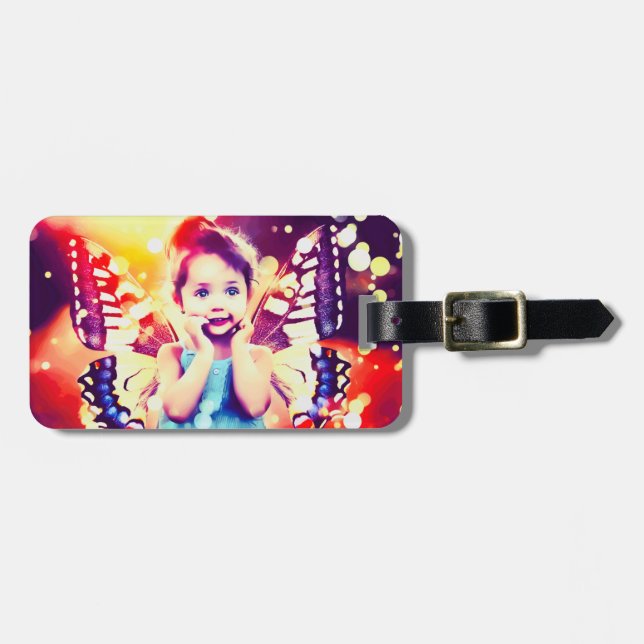 Create Your Own Custom Photo Personalized Luggage Tag (Front Horizontal)