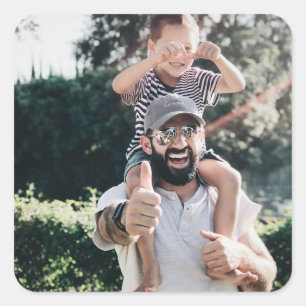 Create Your Own Custom Photo Square Sticker