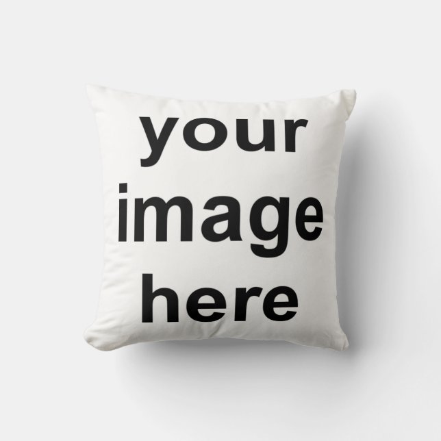 Create Your Own Custom Photo Throw Pillow (Front)