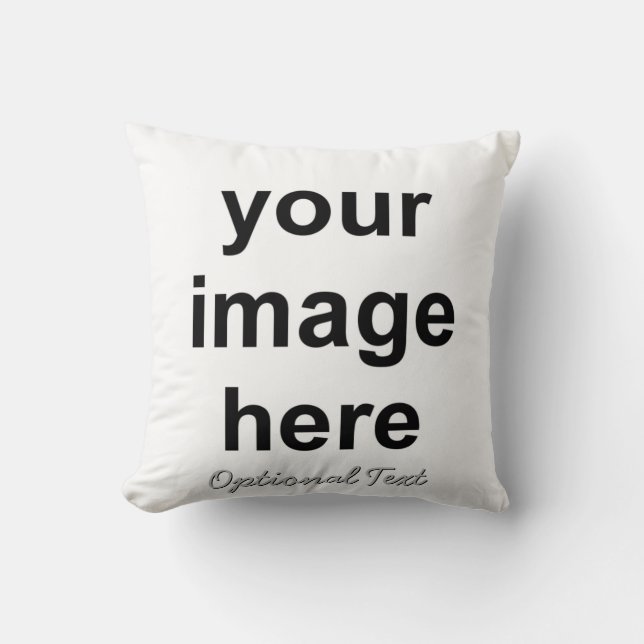 Create Your Own Custom Photo Throw Pillow (Front)