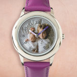 Create Your Own Custom Photo Watch<br><div class="desc">Decorative elegant personalizable modern minimalist clock design with your custom photo, image or logo. Add your favourite photo, design or artwork to create something really unique. To edit this design template, click 'Change' button and upload your own image as shown above. Treat yourself or make the perfect gift for family,...</div>
