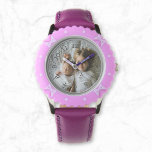 Create Your Own Custom Photo Watch<br><div class="desc">Decorative elegant personalizable modern minimalist clock design with your custom photo, image or logo. Add your favourite photos, design or artwork to create something really unique. To edit this design template, click 'Change' button and upload your own images as shown above. Treat yourself or make the perfect gift for family,...</div>