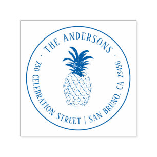Create Your Own Custom Pineapple Return Address Self-inking Stamp