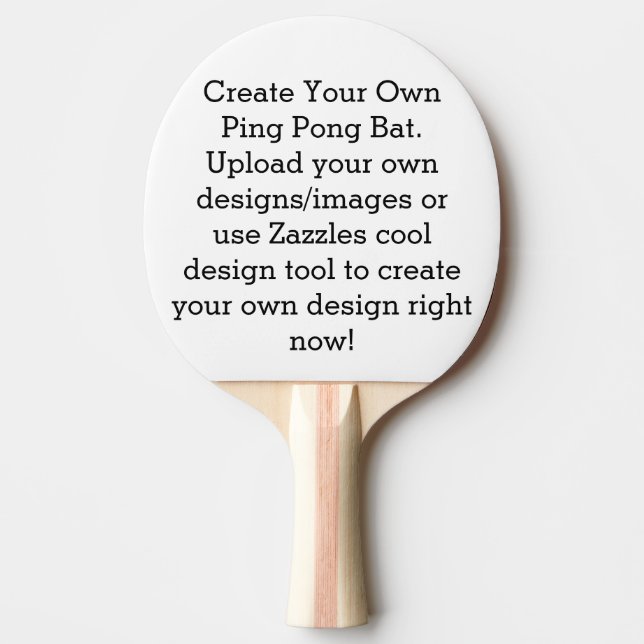 Create Your Own Custom Ping Pong Paddle (Front)
