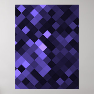 Create Your Own Custom Pixel Background - Indigo Poster